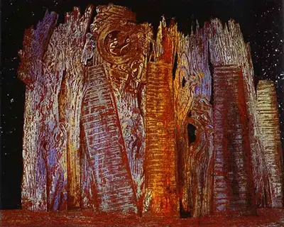 Vision Induced by the Nocturnal Aspect of the Porte St Denis Max Ernst